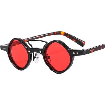 Mannelijk Vrouwelijk Retro Stoom Punk Bril Nieuwste Hippie Kleine Ronde Vierkante Zonnebril Dubbele Brug Verloop Retro Rijden Zon Bril UV Bescherming 400