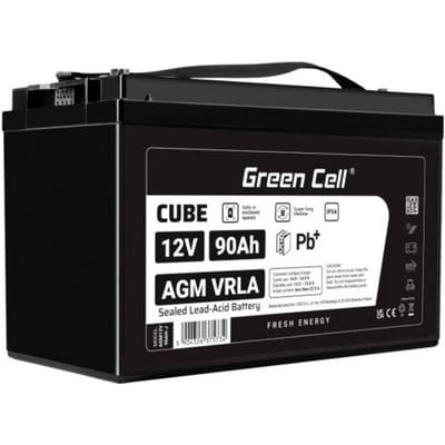 Loodaccu Green Cell GC-AGM12V90AH-J Loodvlies (AGM) 90 Ah 12 V 1 stuk(s)