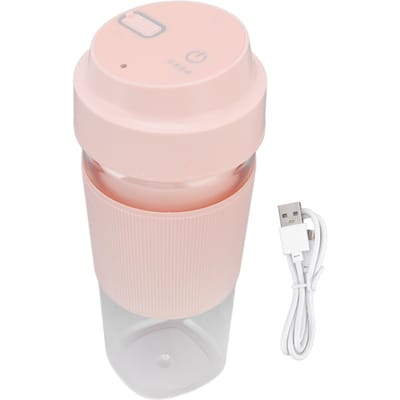 Elektrische Juicer Beker 300ML 1200mAh Batterij USB Opladen Draagbare Elektrische Veiligheids Juicer Beker voor L(for 6.5-9kg) roze