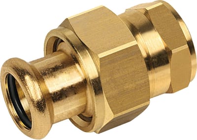 Bonfix Roodkoperen M 3/4x22mm 3-delige overschuifkoppeling vlak binnendraad