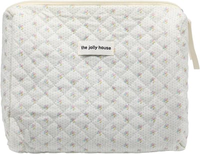 Solidchoice - Padded Makeup Tas met Bloemenpatroon voor Reizen