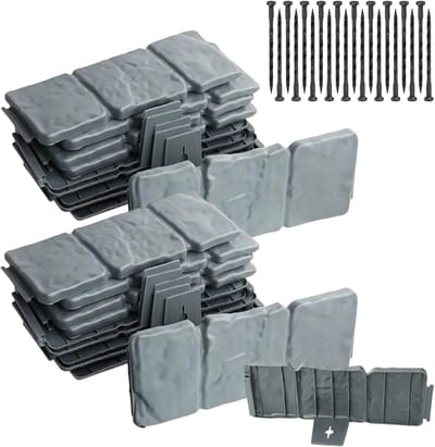 Tuinrand Steenlook - Tuinafscheiding Buiten - Gazon Borders - Waterbestendig 20 Stuks - 25x10cm