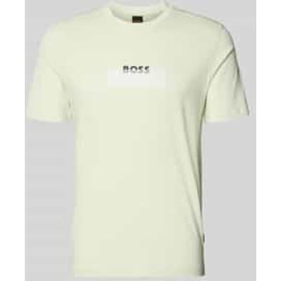 regular fit T-shirt van puur katoen model 'Te_LOGOTAPE'