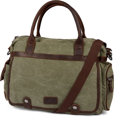 Sigurd Groene & Bruine Laptoptas