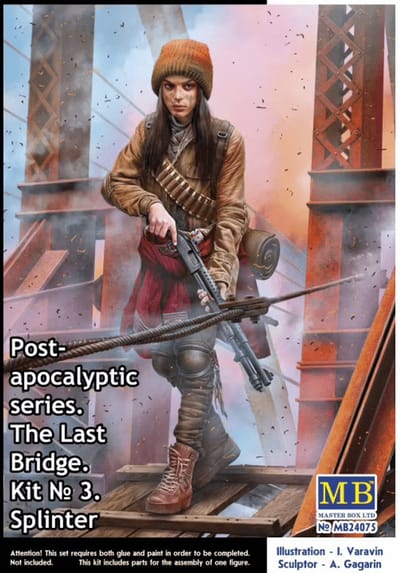 Master Box Modelbouwpakket Militaire voertuigen - 24075 Pоst-apocalyptic series. The Last Bridge. Kit No. 3. Splinter Plastic - 1:24 - Modelbouw