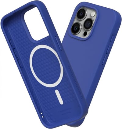 Rhinoshield Solidsuit Hoesje Geschikt voor Apple iPhone 15 Pro Max | Compatibel met MagSafe | Shockproof Back Cover | Classic Blue