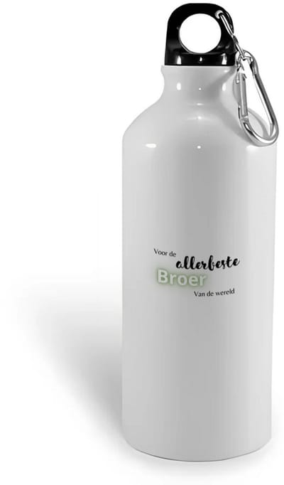 Hacebo® - voor de allerbeste broer van de wereld waterfles - Broer - de beste broer - verjaardagscadeau - verjaardag - cadeau - cadeautje voor broer - broer artikelen - kado - geschenk - gift - water fles - 400ML