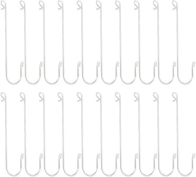 Extra S Haakjes voor Wandbevestiging - 20 Stuks Multifunctionele Haken voor Tuin, Badkamer, Keuken en Werkplaats
