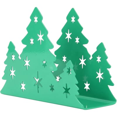 Servethouder RVS Kerstboomvormige Tissuepapier Handdoekrek Opberghouder voor Thuis groen