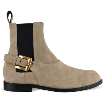 Balmain Balmain Anthem Chelsea-laarzen Beige