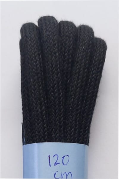 Gala Veter - Zwart - Extra Dik Rond - Lengte 120 cm - Dikte 4,5 mm - Schoenveter