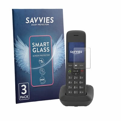 3 Stuks Savvies Screenprotector - geschikt voor Gigaset C575 - beschermfolie glas transparant