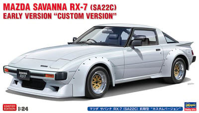Hasegawa Modelbouwpakket Auto - 20760 Mazda Savanna RX-7 SA22C - Vroege Versie - Custom Versie - Japanse Auto Plastic - 1:24 - Modelbouw