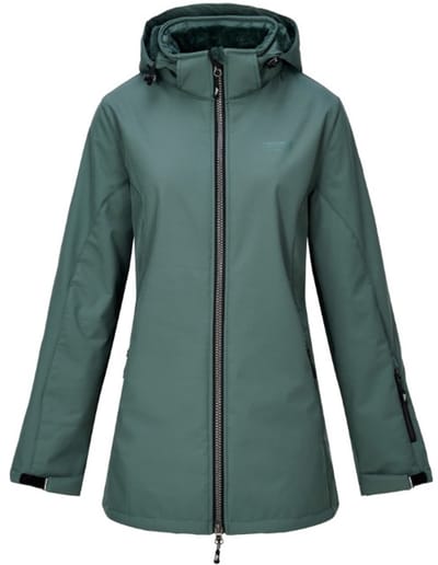 Nordberg Tiara Dames Gevoerde Softshell Ls06401-lg - Kleur Groen - Maat 3XL