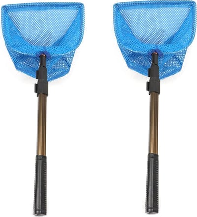 Tafeltennis Schep Net - Ballen Vanger Net - Tafeltennis Spelen - Telescopisch Verstelbaar - 2 Stuks - Blauw