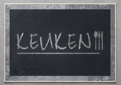 De Groen Home Vloerkleed 80x120cm - Knus Koken Collectie - Keukenloper - Halloper - Wasbaar Antislip Zacht Tapijt