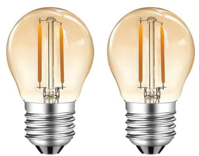 Vintage E27 2W warmwitte LED-lampen 2 stuks - 180 lumen vervangt 15W