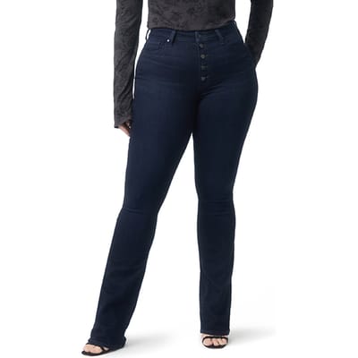 PAIGE Hourglass Exposed Btn Fly Moody Maat: W23 | Skinny Jeans Outlet | Dames | Blauw