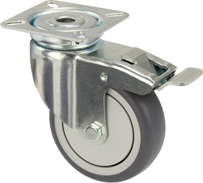 Zwenkwiel met rem 75 mm | Per Stuk