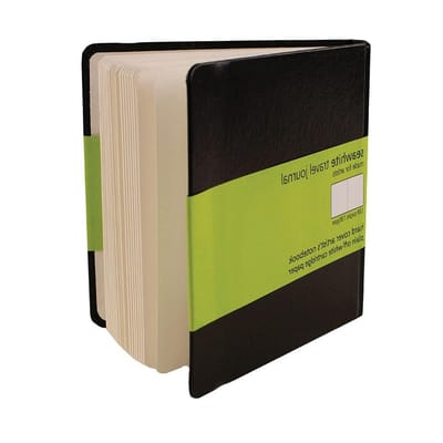 Kunstenaars Journal - Schetsboek - Tekenen Onderweg - 130gsm Cartridgepapier - 14x14 cm - Zwart