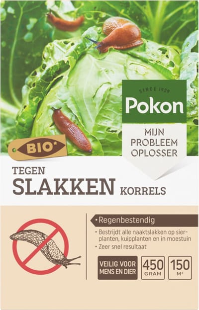 Pokon Tegen Slakken Korrels Biologisch - 3 x 450 gr - Voordeelverpakking