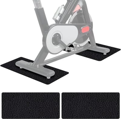 Vloerbeschermingsmat voor Sport- en Fitnessapparatuur, 6 mm Dikte, 2 Stuks, Ideaal voor Treadmills en Fitnessmachines, 70 x 28 cm, Duurzaam PVC