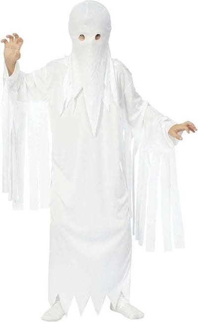 Voordelig spook/geest verkleedkostuum voor kinderen - wit - Halloween 152