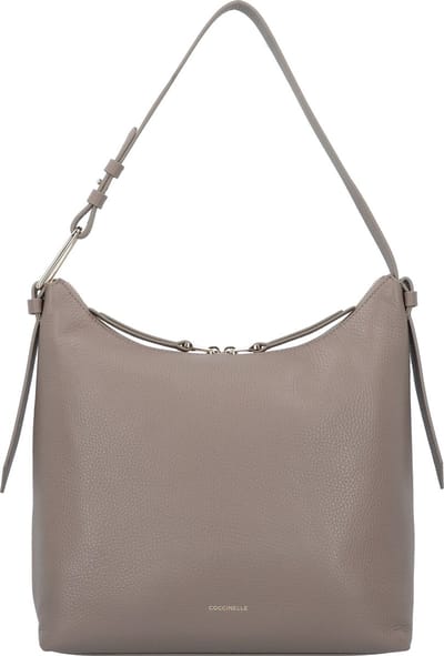 Coccinelle Grote Schoudertas Dames - Leer - Coccinellemalory - Taupe