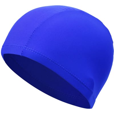 Badmuts met hoge elasticiteit, dikke, duurzame badmuts, polyester badmutsen voor dames en heren blauw