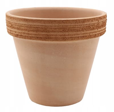 Degrea Terracotta Pot Graffiato D17 - Italiaans Keramiek 17cm
