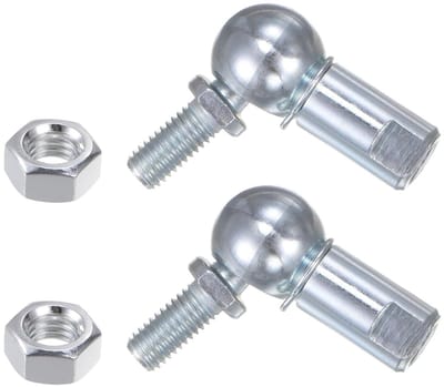 Pack van 2 Cs13 M8 balgewrichten, rechtsdraaiend M8 x 1.25, zelf smerend eindstuk van A3 staal voor optimale prestaties en duurzaamheid