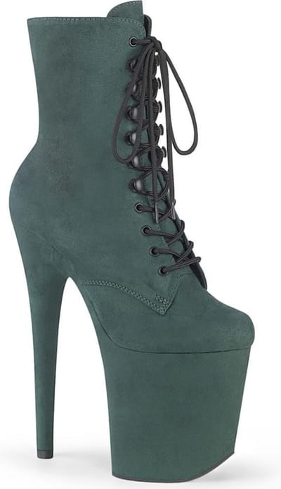 Pleaser - FLAMINGO-1020FS Plateau Laarzen, Paaldans schoenen - Paaldans schoenen - 35 Shoes - Groen