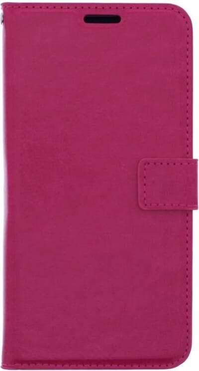 LuxeBass Telefoon Wallet Bookcase geschikt voor Huawei P40 Lite E-Portemonnee telefoonhoesje voor Bankpassen-Siliconen Houder-Magnetische sluiten- Roze gsm hoesje - telefoonhoes - telefoonhoesjes - telefoonhoes - gsm hoes - telefoonhoesje