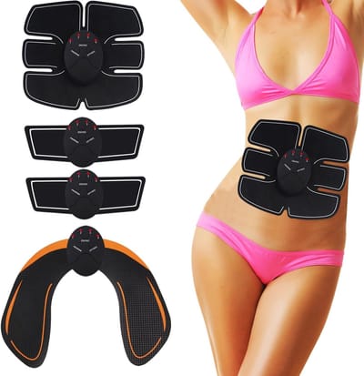 Fitnessriem, spierstimulator, elektrisch type, geschikt voor mannen en vrouwen voor spiervorming, buik-/arm-/beenoefeningen thuis