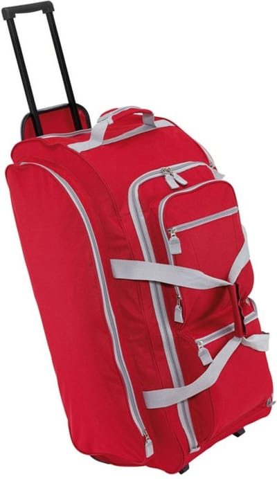 Reistas/weekendtas trolley Greenland - 75 x 30 x 33 cm - 9 vakken - rood - 74L