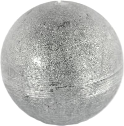 Rasteli Luz Your Senses Metal Kaars-Bolkaars Zwart-Black Silver D 10 cm