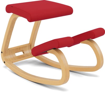 Varier Stokke Variable balans kniestoel Rood/Lichtbruin Tonal