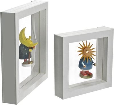SAFE Zweefraam - 10 x 10 cm - wit - 3D floating frame met magneetsluiting