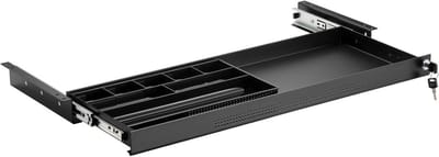 Document tray lockable steel 740 x 250 mm with drawer tray