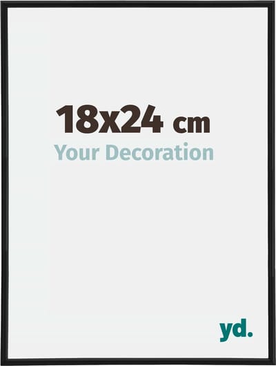 Your Decoration - Fotolijst 18x24 cm - Kunststof - Zwart Mat - Annecy