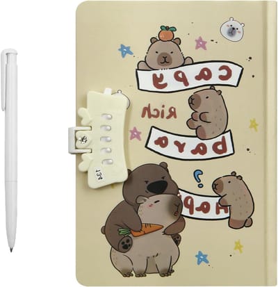 Geheime Wachtwoordboek met Slot, Cartoon Notitieboek voor Kinderen, Dagboek en Pen, Perfect voor Verjaardag en Schoolgebruik