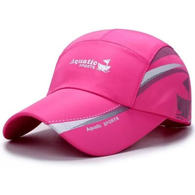 Casquette de Baseball Ajustable Unisexe à Séchage Rapide Chapeau Protection Solaire Pour Golf Pêche Activités Sportives Extérieures Adjustable pink