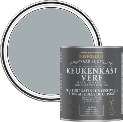 Rust-Oleum Grijs Keukenkastverf Zijdeglans - Mineraalgrijs 750ml