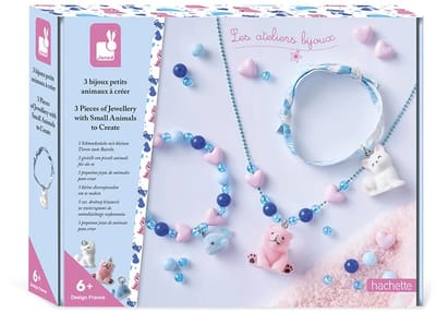 Janod - Les Ateliers Bijoux - Knutselset voor 3 dierensieraden