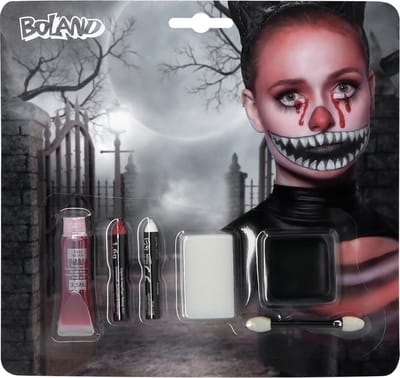 Boland - Set schmink Crazy cat - - Schminkset - Themafeest, Halloween - Halloween en Horror- Fantasy