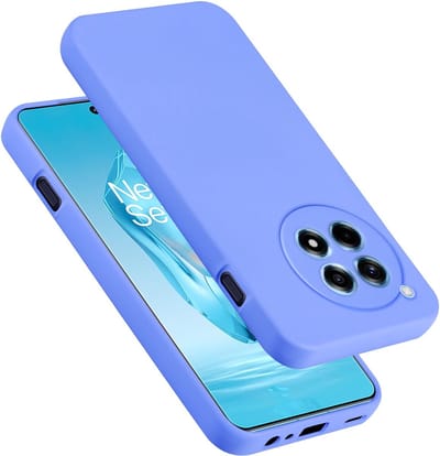 Cadorabo Hoesje geschikt voor OnePlus 12R in LIQUID LICHT PAARS - Beschermhoes gemaakt van flexibel TPU silicone Case Cover