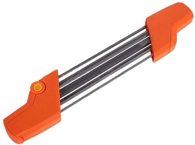 Kettingzaag Slijper - Zaag Slijpsteen - Ketting Scherp Maken - 2-in-1 Functie - 4.8 mm - Oranje