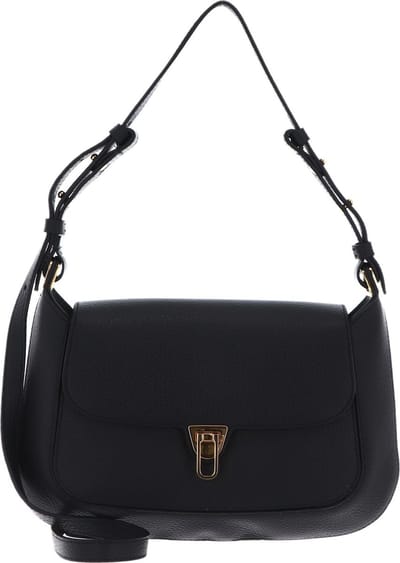 COCCINELLE Leren Schoudertas Coccinellecristhy Handbag Noir Zwart