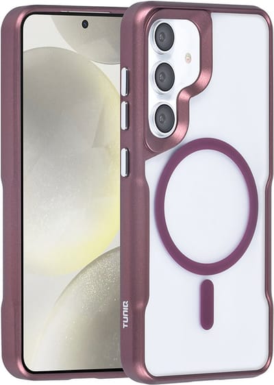 TUNIQ telefoonhoesje voor Samsung Galaxy S24 - MagSafe siliconen backcover - Rood