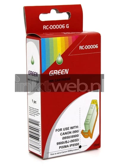 Huismerk Canon BCI-6G groen (Huismerk (compatible))